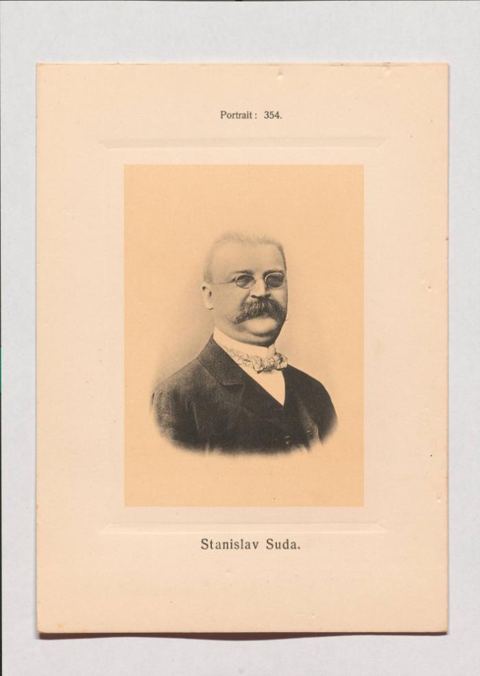 Stanislav Suda aus Adolph Goldbergs Porträt-Sammlung hervorragender Flöten-Virtuosen, Dilettanten und Komponisten
