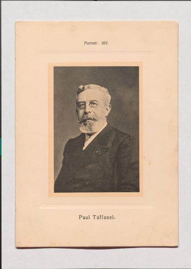 Paul Taffanel aus Adolph Goldbergs Porträt-Sammlung hervorragender Flöten-Virtuosen, Dilettanten und Komponisten