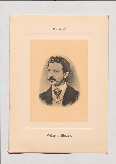 Wilhelm Blodek aus Adolph Goldbergs Porträt-Sammlung hervorragender Flöten-Virtuosen, Dilettanten und Komponisten