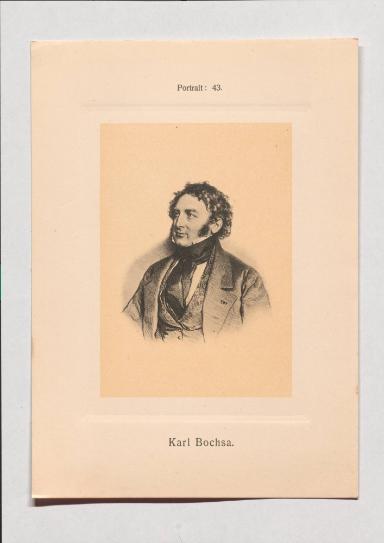 Karl Bochsa aus Adolph Goldbergs Porträt-Sammlung hervorragender Flöten-Virtuosen, Dilettanten und Komponisten