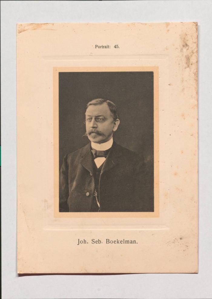 Joh. Seb. Boekelman aus Adolph Goldbergs Porträt-Sammlung hervorragender Flöten-Virtuosen, Dilettanten und Komponisten