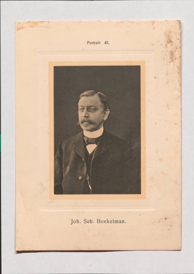 Joh. Seb. Boekelman aus Adolph Goldbergs Porträt-Sammlung hervorragender Flöten-Virtuosen, Dilettanten und Komponisten