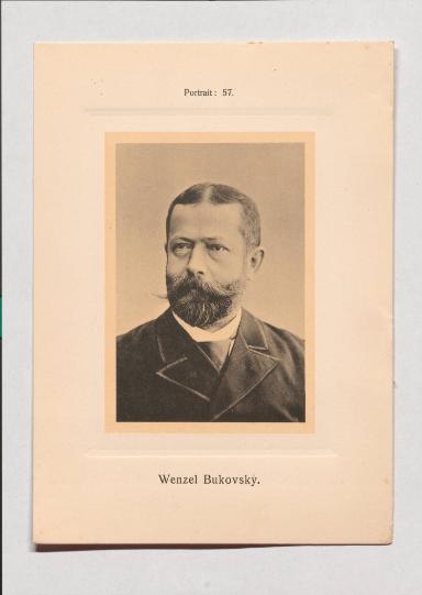 Wenzel Bukovský aus Adolph Goldbergs Porträt-Sammlung hervorragender Flöten-Virtuosen, Dilettanten und Komponisten