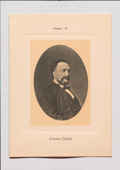 Cesare Ciardi aus Adolph Goldbergs Porträt-Sammlung hervorragender Flöten-Virtuosen, Dilettanten und Komponisten