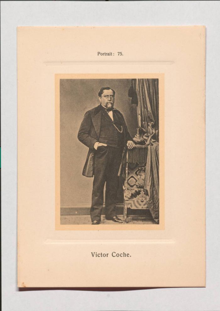 Victor Coche aus Adolph Goldbergs Porträt-Sammlung hervorragender Flöten-Virtuosen, Dilettanten und Komponisten