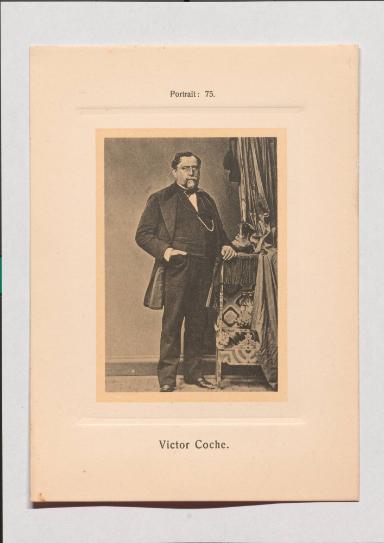 Victor Coche aus Adolph Goldbergs Porträt-Sammlung hervorragender Flöten-Virtuosen, Dilettanten und Komponisten