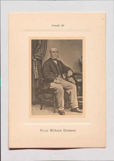 Peter Wilhelm Dahmen aus Adolph Goldbergs Porträt-Sammlung hervorragender Flöten-Virtuosen, Dilettanten und Komponisten