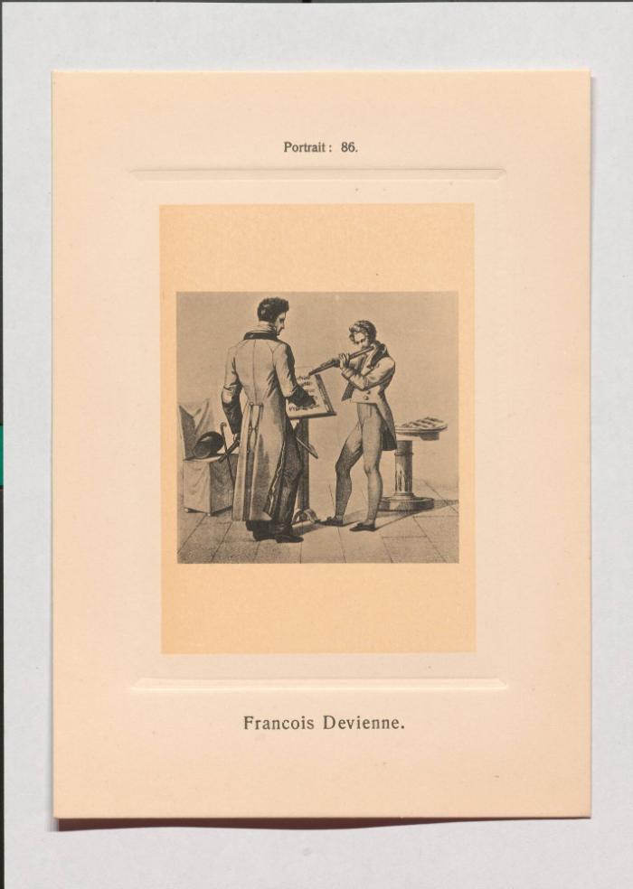 Francois Devienne aus Adolph Goldbergs Porträt-Sammlung hervorragender Flöten-Virtuosen, Dilettanten und Komponisten