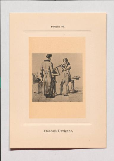 Francois Devienne aus Adolph Goldbergs Porträt-Sammlung hervorragender Flöten-Virtuosen, Dilettanten und Komponisten