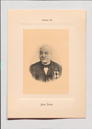Jean Dom aus Adolph Goldbergs Porträt-Sammlung hervorragender Flöten-Virtuosen, Dilettanten und Komponisten