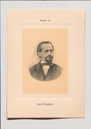 Karl Doppler aus Adolph Goldbergs Porträt-Sammlung hervorragender Flöten-Virtuosen, Dilettanten und Komponisten