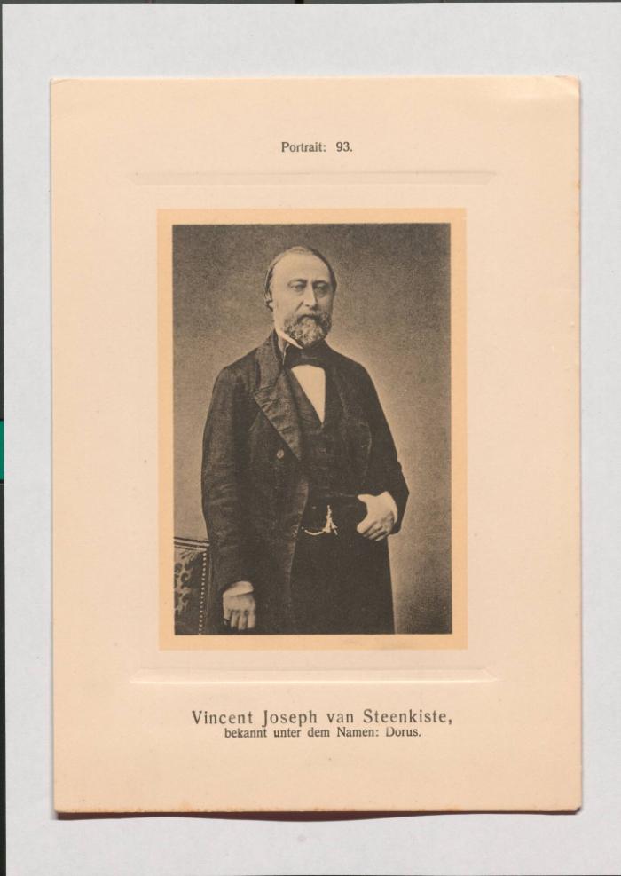Vincent Joseph van Steenkiste aus Adolph Goldbergs Porträt-Sammlung hervorragender Flöten-Virtuosen, Dilettanten und Komponisten