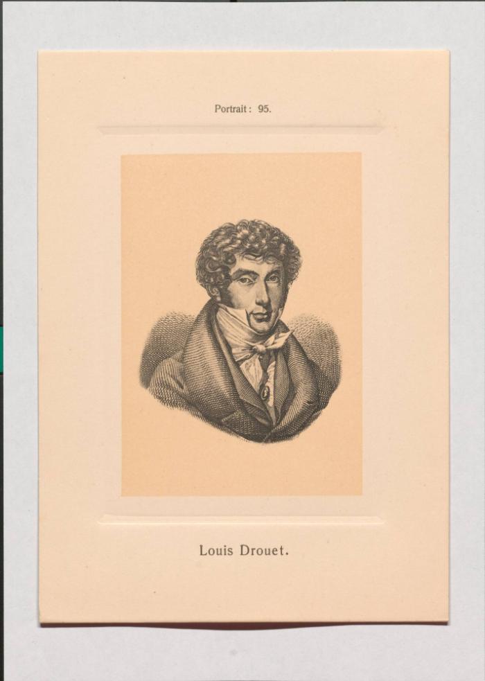 Louis Drouet aus Adolph Goldbergs Porträt-Sammlung hervorragender Flöten-Virtuosen, Dilettanten und Komponisten