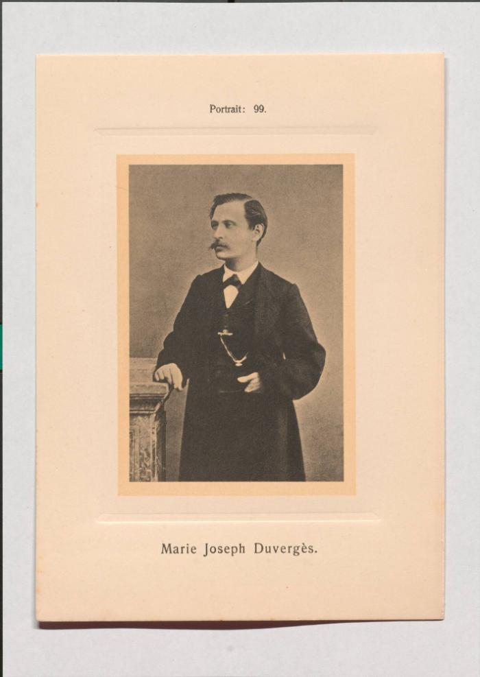 Marie Joseph Duvergès aus Adolph Goldbergs Porträt-Sammlung hervorragender Flöten-Virtuosen, Dilettanten und Komponisten
