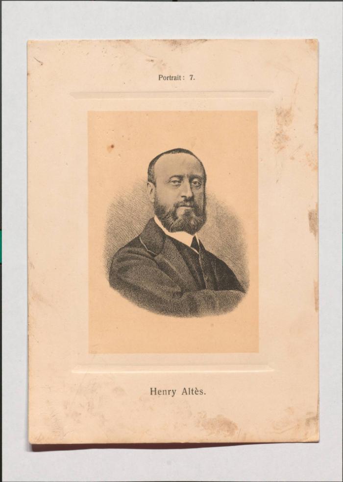 Henry Altès aus Adolph Goldbergs Porträt-Sammlung hervorragender Flöten-Virtuosen, Dilettanten und Komponisten