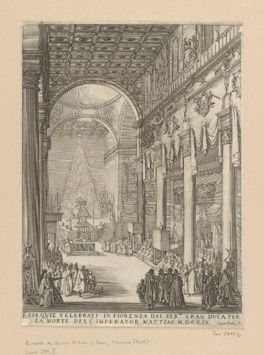 Katafalk des Kaisers Matthias in Florenz