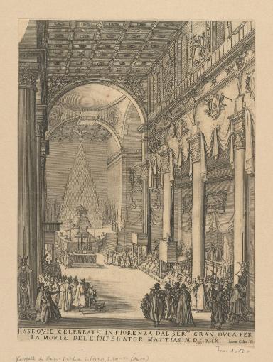Katafalk des Kaisers Matthias in Florenz