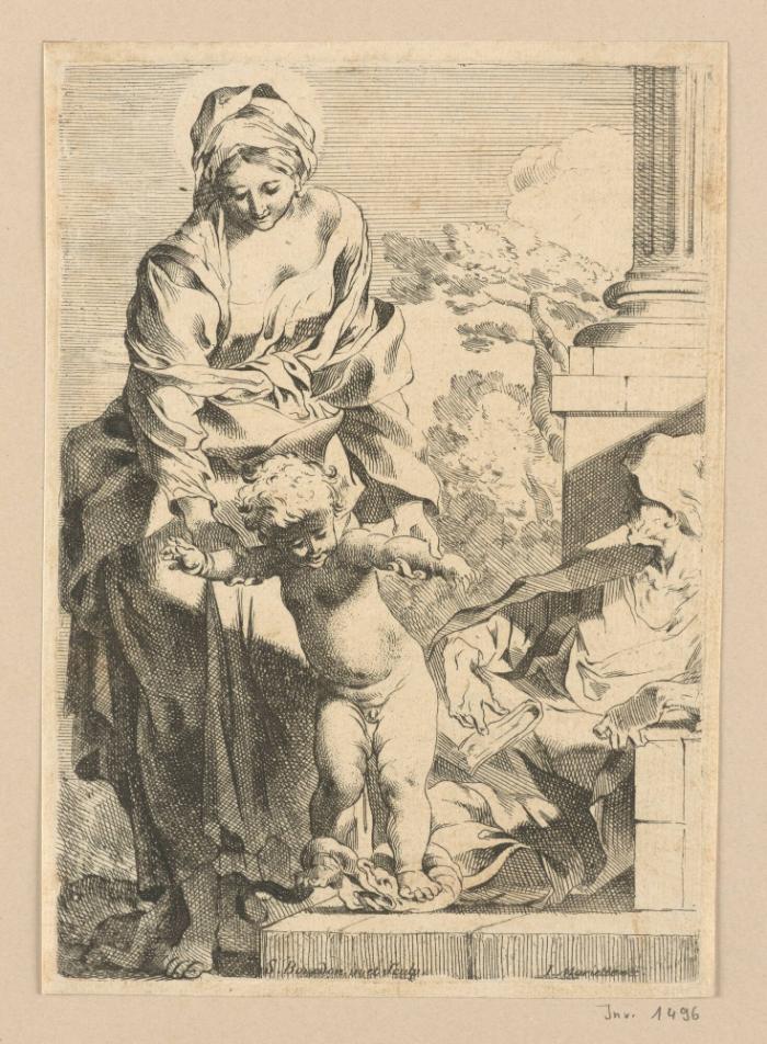 Christusknabe auf der Schlange