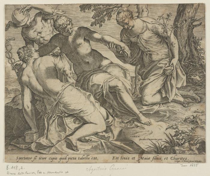 Merkur und die drei Grazien