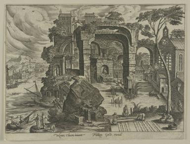 Serie: Landschaften mit Ruinen (Blatt 7/10)