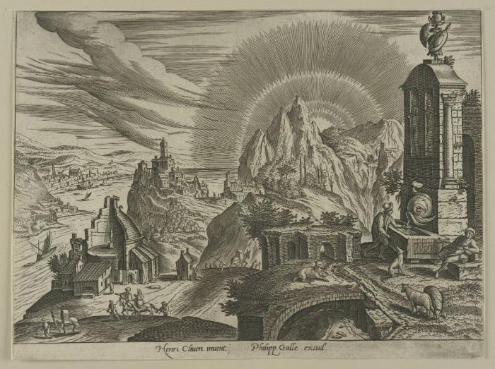 Serie: Landschaften mit Ruinen (Blatt 8/10)