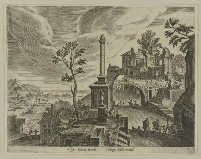 Serie: Landschaften mit Ruinen (Blatt 9/10)