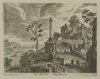 Serie: Landschaften mit Ruinen (Blatt 9/10)
