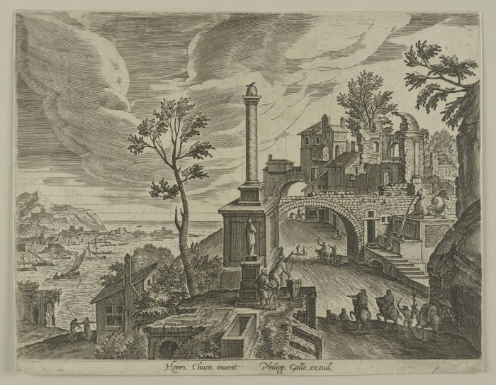 Serie: Landschaften mit Ruinen (Blatt 9/10)