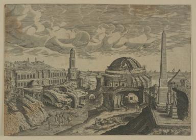 Serie: Landschaften mit Ruinen (Blatt 10/10)