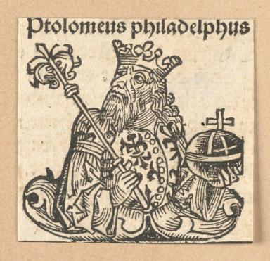 Schedelsche Weltchronik - Herrscherdarstellungen: Ptolomeus philadelphus (076r)