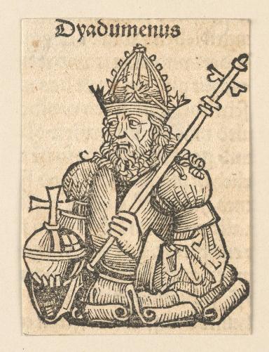 Schedelsche Weltchronik - Herrscherdarstellungen: Dyademenus (177r)