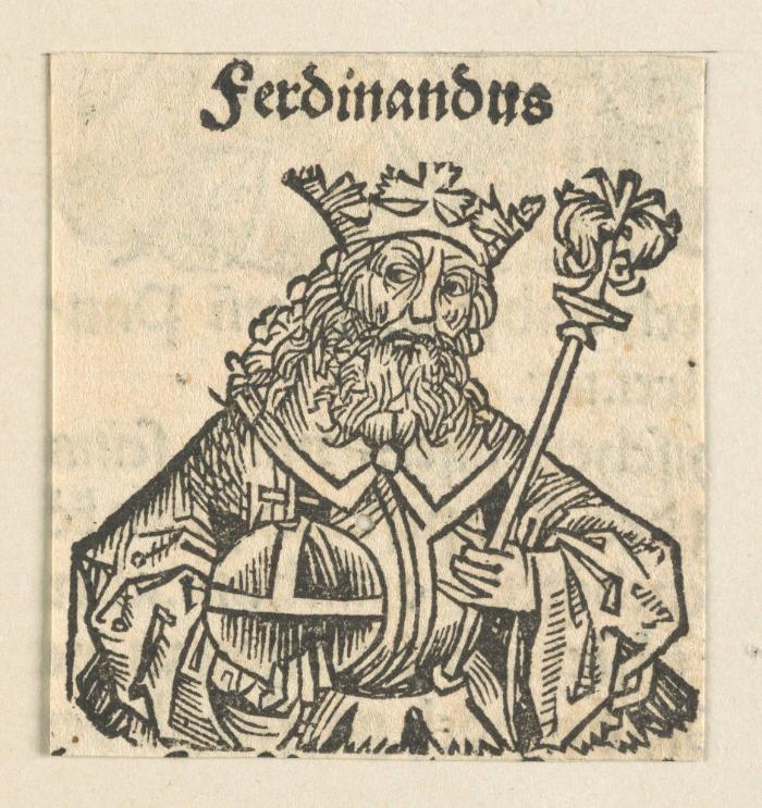 Schedelsche Weltchronik - Herrscherdarstellungen: ferdinandus (251r)