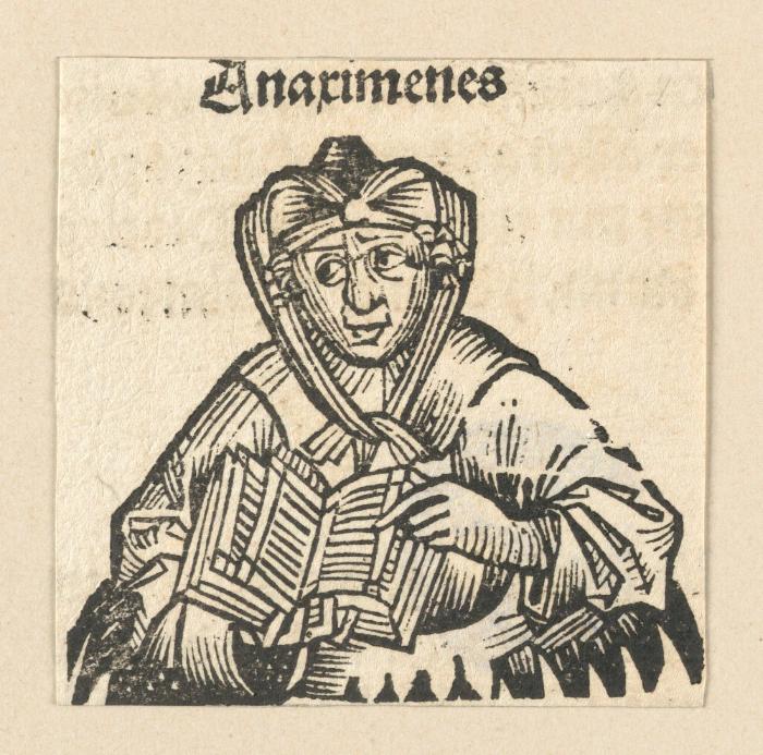 Schedelsche Weltchronik - Herrscherdarstellungen: Anaximenes (78v)