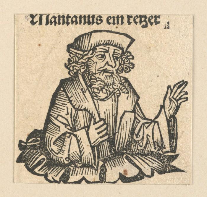 Schedelsche Weltchronik - Herrscherdarstellungen: mantanus ein ketzer (114r)