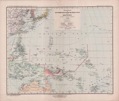 Grosser deutscher Kolonialatlas No. 25.: Deutsche Besitzungen im stillen Ocean und von Kiautschou