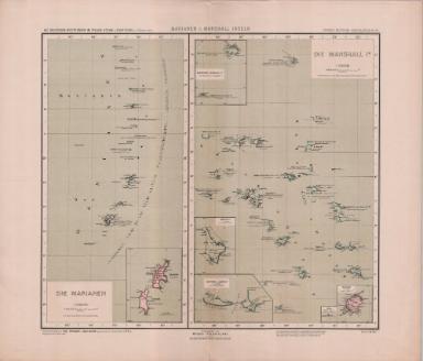 Grosser Deutscher Kolonialatlas No. 28.: Marianen- und Marshallinseln (Die Marianen)