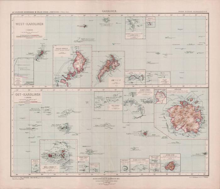 Grosser Deutscher Kolonialatlas No. 29.: Karolinen (östlich)