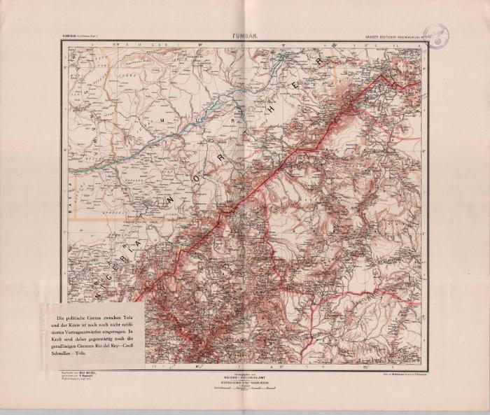 Grosser Deutscher Kolonialatlas No. 5.: Die Region Fumbán