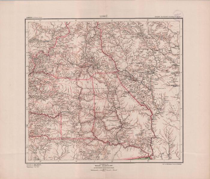 Grosser Deutscher Kolonialatlas No. 8.: Die Region Lomië