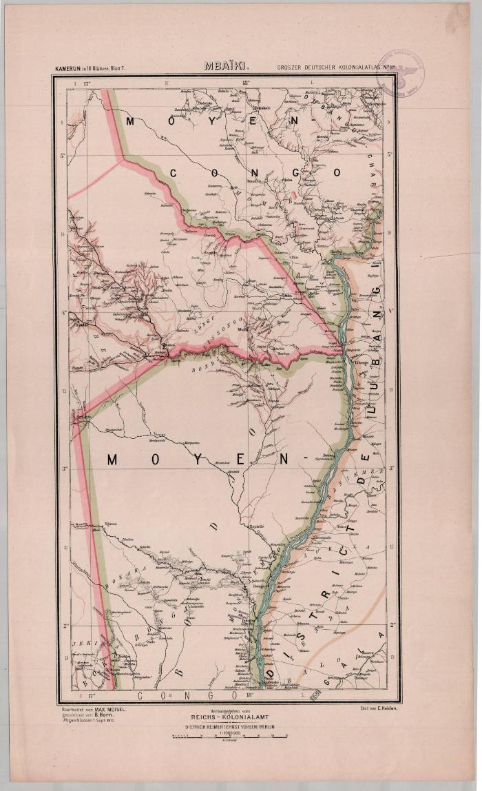 Grosser Deutscher Kolonialatlas No. 8a.: Mbaïki