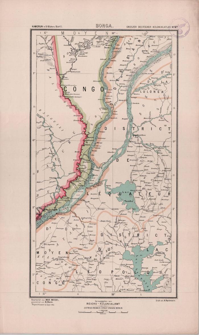 Grosser Deutscher Kolonialatlas No. 8d.: Bonga