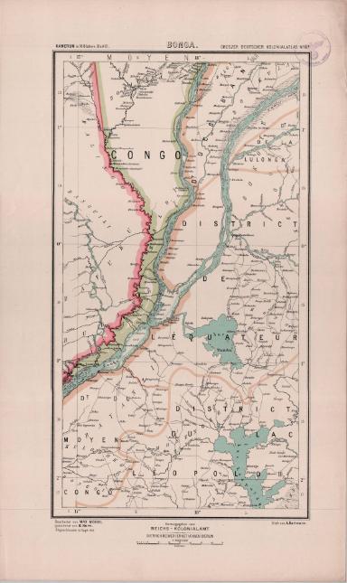 Grosser Deutscher Kolonialatlas No. 8d.: Bonga