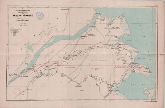 Das Deutsch-Portugiesische Grenzgebiet an der Ruvuma-Mündung (1895)