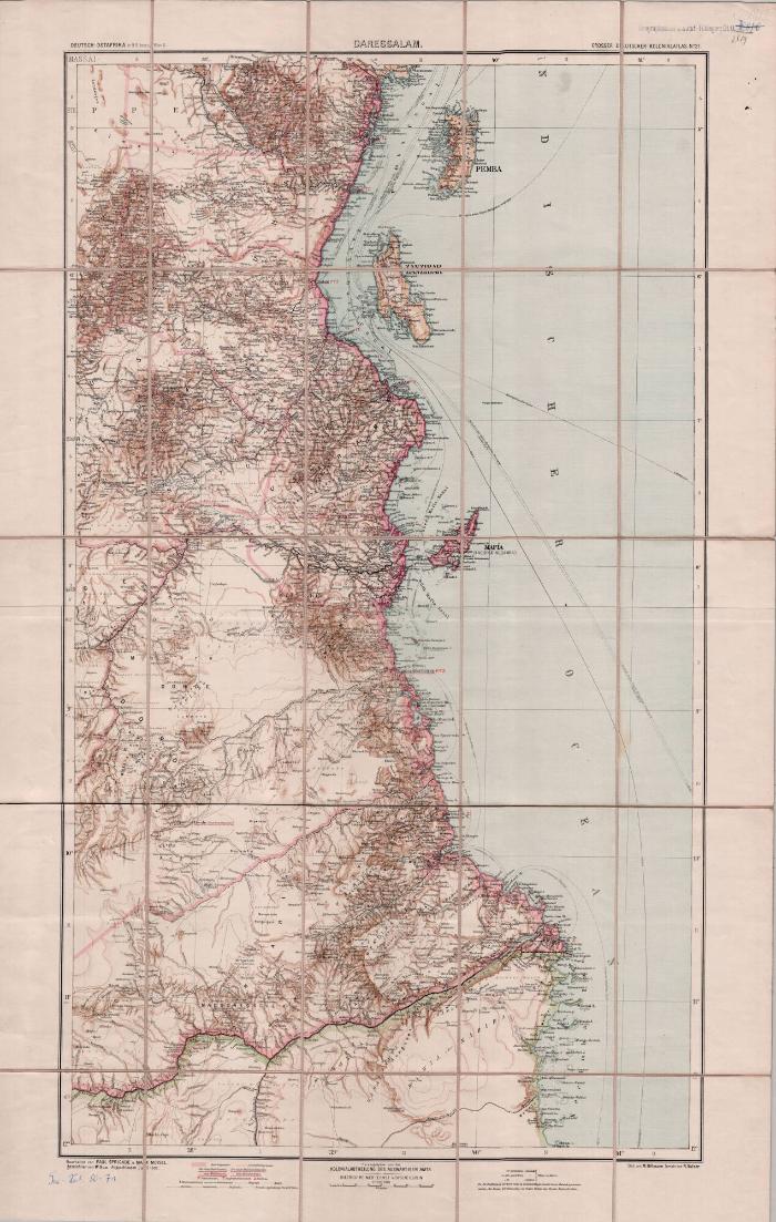 Grosser Deutscher Kolonialaltlas No. 21.: Daressalam Hoch