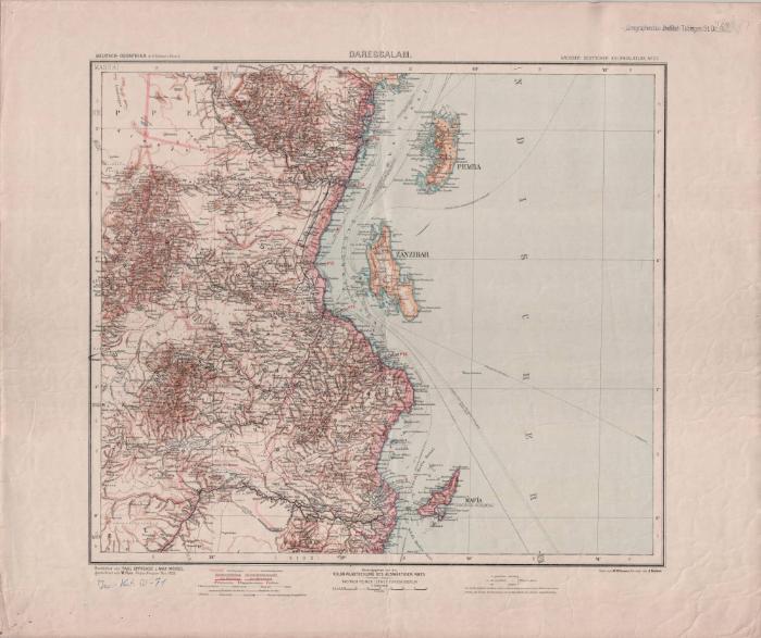 Grosser Deutscher Kolonialatlas No. 21.: Dareessalam Quer