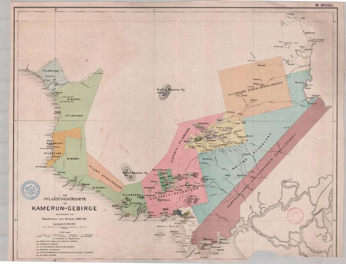 Die Pflanzungsgebiete am Kamerun-Gebirge