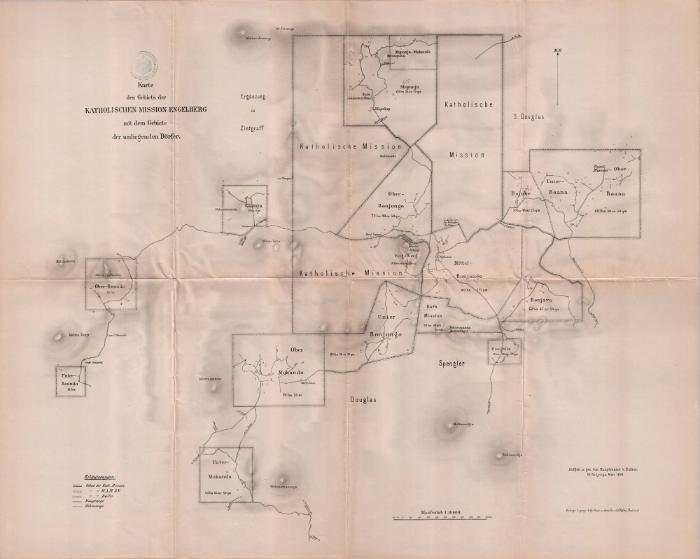Gebiet der katholischen Mission Engelberg und umliegende Dörfer 1