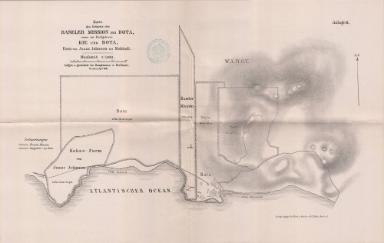 Gebiet der Baseler Mission bei Botha sowie Dorfgebiete Kie und Bota. Farm von Jsaac Johnson bei Mokindi