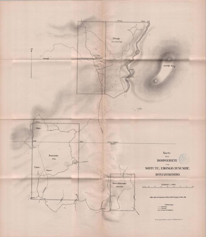 Dorfgebiete von Wotutu, Ebongo, Busumbu, Boniadikombo