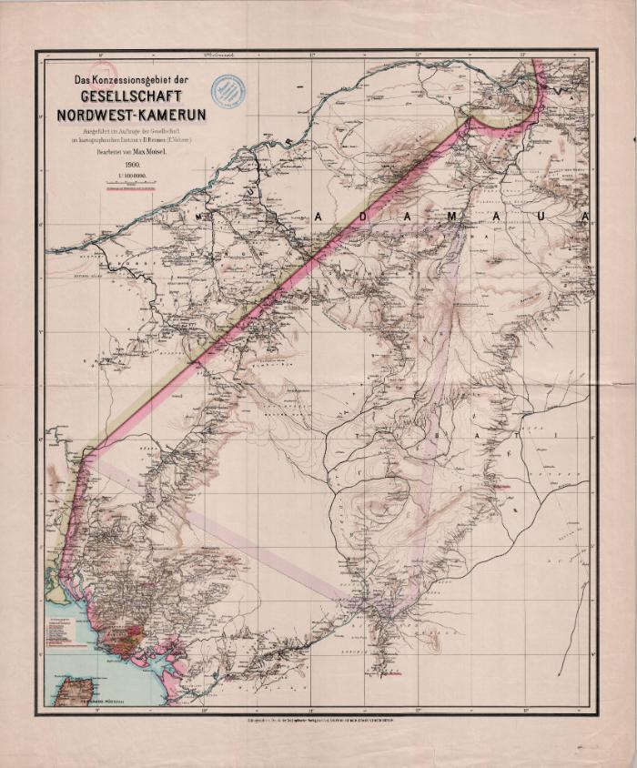 Das Konzessionsgebiet der Gesellschaft Nordwest-Kamerun I